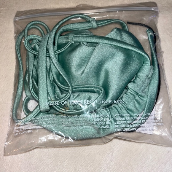 Jade swim via bikini top seafoam sheer size L - Picture 6 of 9